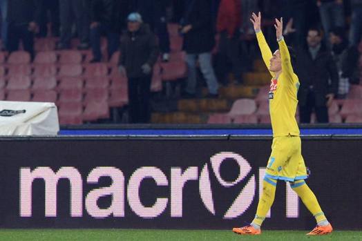 La felicità del talento spagnolo dopo il gol dell'1-0. LaPresse